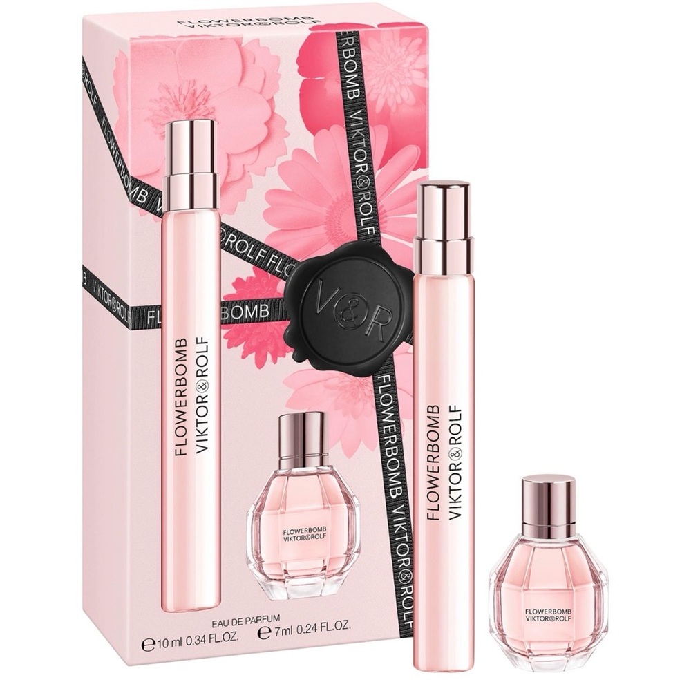 THREE PIECE Viktor & Rolf Flowerbomb Perfume Set